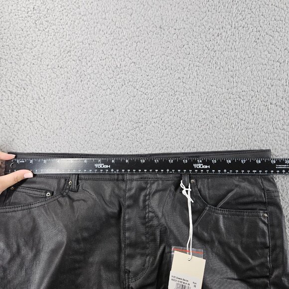 mnml Jeans Mens 38 Black X125 Stretch Denim Distressed Ripped‎ Knees Slim Fit - Picture 6 of 16